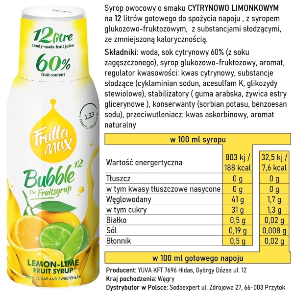 Syropy FruttaMax PROMO PACK - 6 sztuk